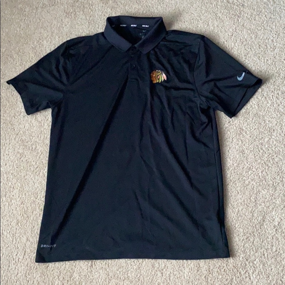 Blackhawks Nike golf polo